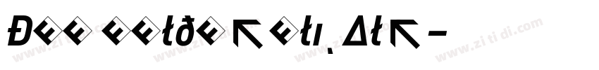 DIN BoldItalicAlt字体转换